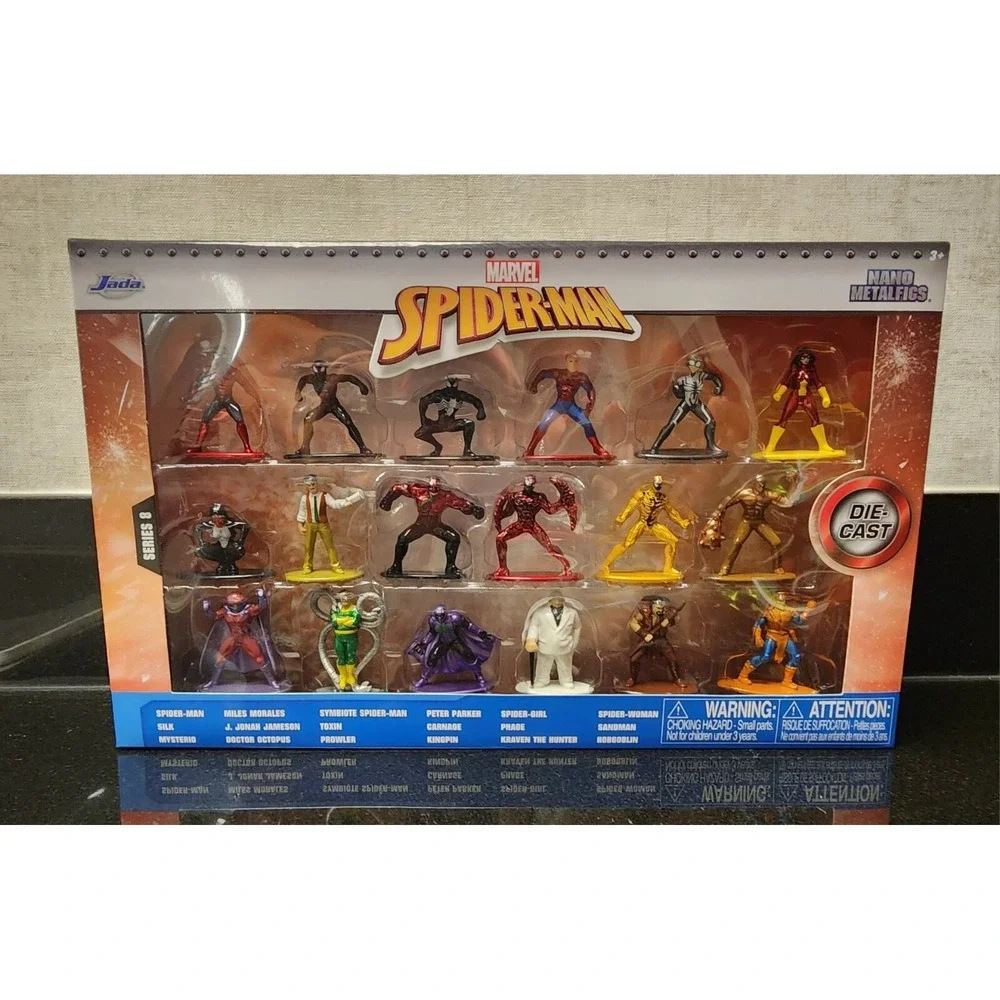 Marvel Nano Spiderman 20-Pack Figure Collector's Set Die-Cast Jada New Series  9